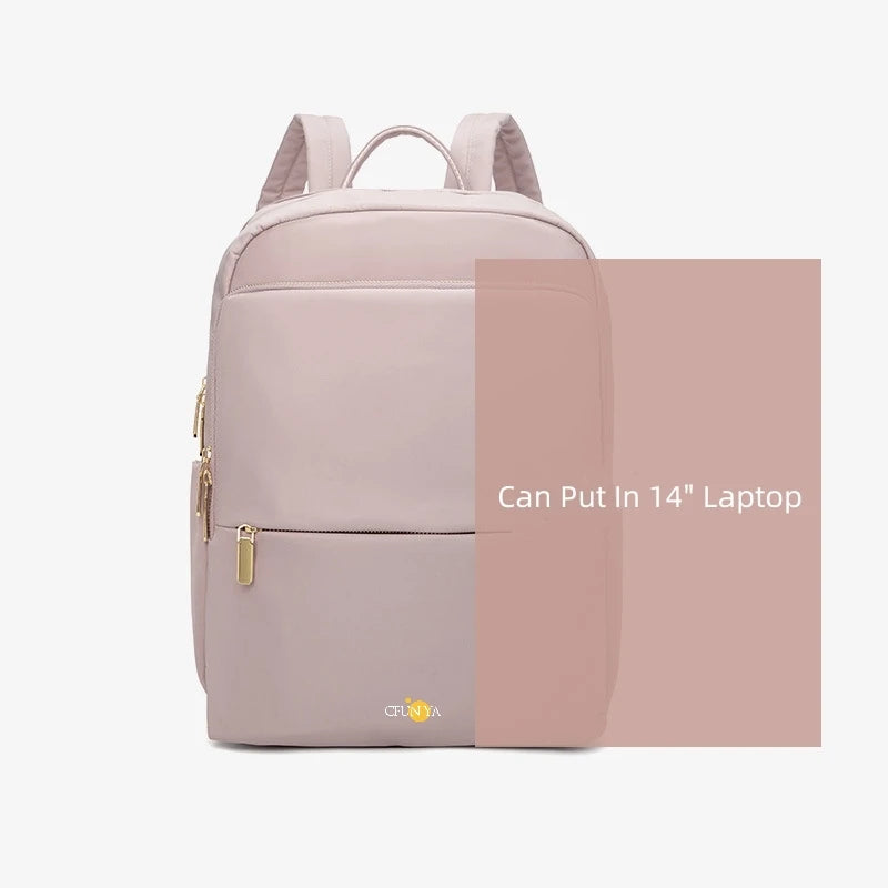 CFUN YA Spring/Summer 2023 New 14" Laptop Bag Backpack Female Oxford Large Capacity Travel Backpack Women Girls Schoolbag Causal