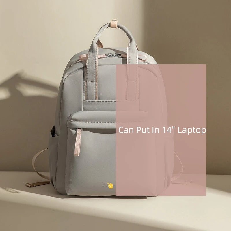 CFUN YA Summer New Anti Theft Backpack Women Backpacks 2023 Travel Rucksack Waterproof 14 Inch Computer Bag Teen Girls Schoolbag