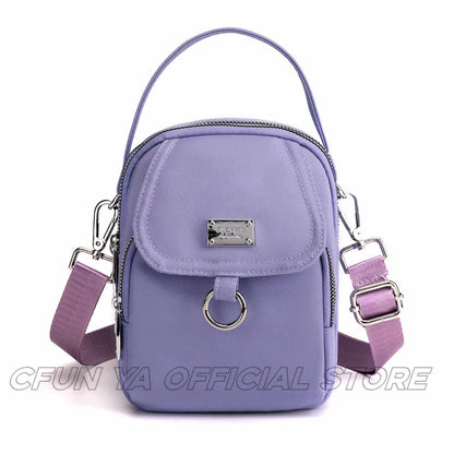 CFUN YA Summer Small Shoulderbag Women Girl Crossbody Bag Lightweight Phone Wallet Lady Mini Clutch Messenger Square Bag Vintage