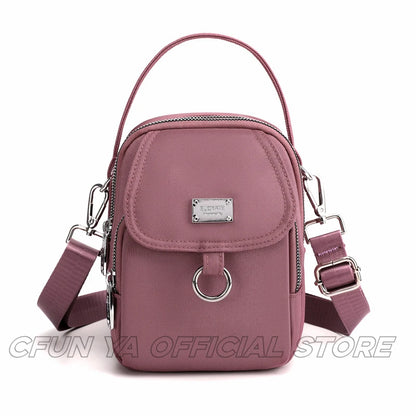 CFUN YA Summer Small Shoulderbag Women Girl Crossbody Bag Lightweight Phone Wallet Lady Mini Clutch Messenger Square Bag Vintage