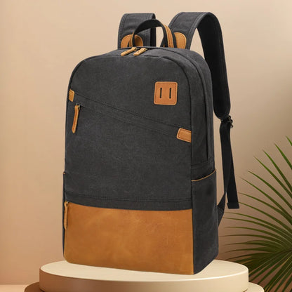CFUN YA Vintage 2024 Men's Backpack Canvas Wateproof 15.6 Laptop Bag Pack College Student Schoolbag Outdoor Climbing Rucksack