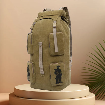 CFUN YA Vintage Canvas Backpack For Men Women Large Capacity Travel Bagpack Outdoor Tactial Climbing Backpacks Mochilas Rucksack