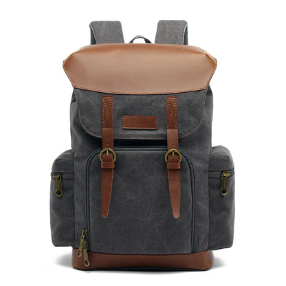 CFUN YA Vintage Canvas Backpack Men Women Computer Back Bag College Student Schoolbag Climbing Travel Knapsack Unisex Mochilas