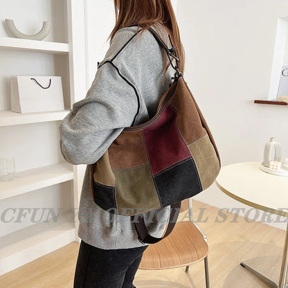 CFUN YA Women's Tote Bag Handbag 2023 Summer Trend Female Bag Large Capacity Canvas Bag Fashion Shoulder Bag Crossbody Pack New