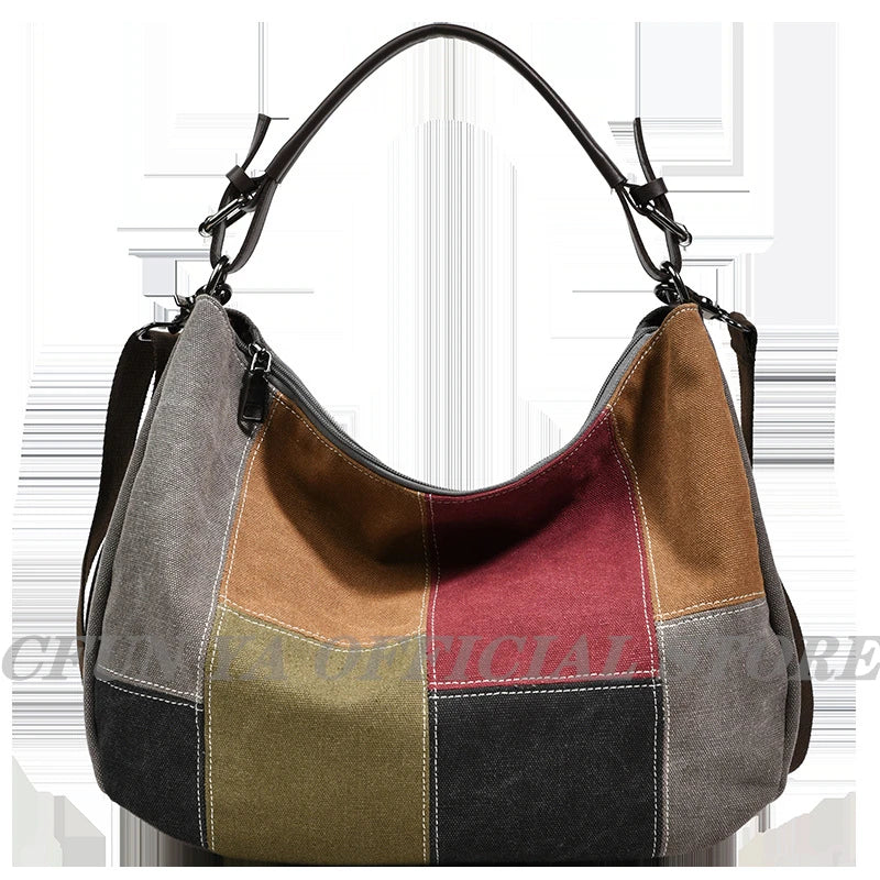CFUN YA Women's Tote Bag Handbag 2023 Summer Trend Female Bag Large Capacity Canvas Bag Fashion Shoulder Bag Crossbody Pack New