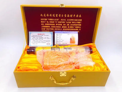 CHINA Royal 9 Dragons imperial jade seal imperial edict Collection gift box High grade bring good luck Ornament talisman
