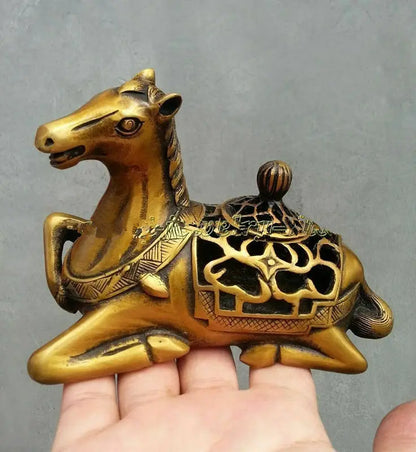 COLLECTABLES DYNASTY OLD CHINESE COPPER STATUE UNIQUE INCENSE BURNER
