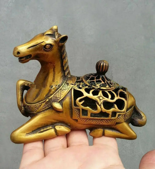 COLLECTABLES DYNASTY OLD CHINESE COPPER STATUE UNIQUE INCENSE BURNER
