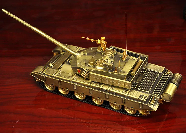 COOL--30CM long Military war enthusiast fans # 1:30 China army modern Simulated 3D T99 battle tank chariot alloy Model statue