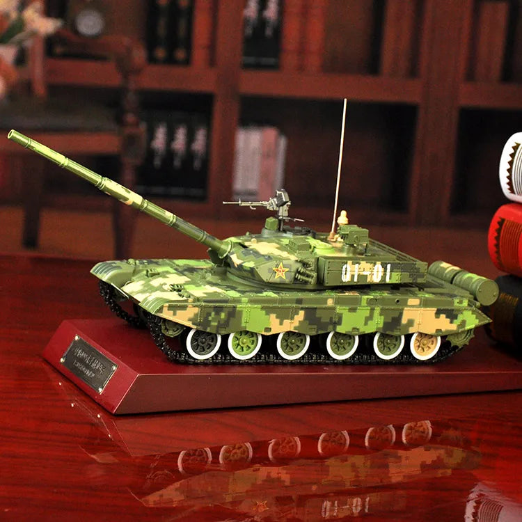 COOL--30CM long Military war enthusiast fans # 1:30 China army modern Simulated 3D T99 battle tank chariot alloy Model statue