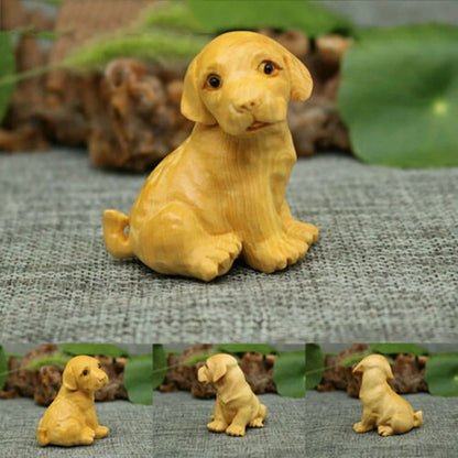 CQ059 - 12 Pcs 2" Hand Carved Boxwood Netsuke Home Decor- 12 Zodiac Animals