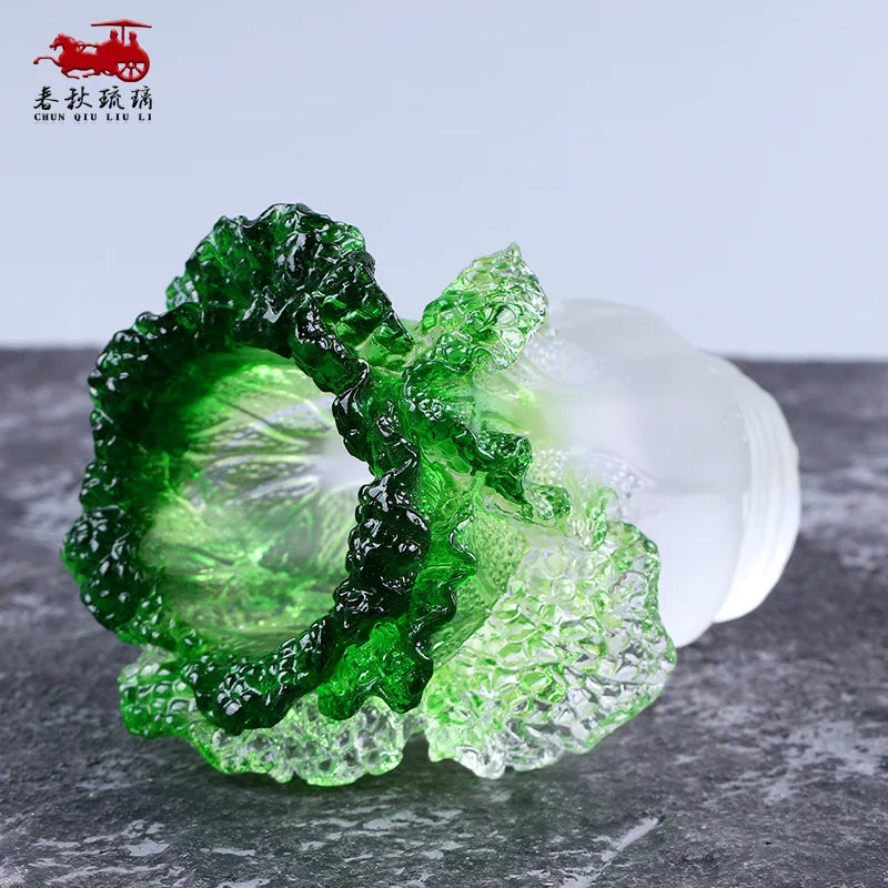 Cabbage Pen Holder Coloured glaze ornament Creative home study desk decoration birthday present crafts