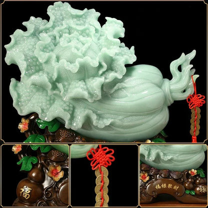 Cabbage Resin Ornaments Attract Wealth Home Living  Wine Cooler Entrance Office Decor Opening Housewarming Gift