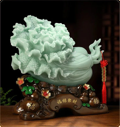 Cabbage Resin Ornaments Attract Wealth Home Living  Wine Cooler Entrance Office Decor Opening Housewarming Gift
