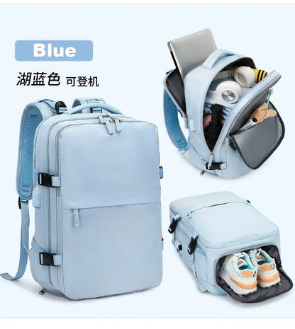 Cabin Backpack Carry-Ons, Aeroplane Travel Backpack, Laptop Backpack Multifunctional Wet and Dry Separation Bag for Men Women