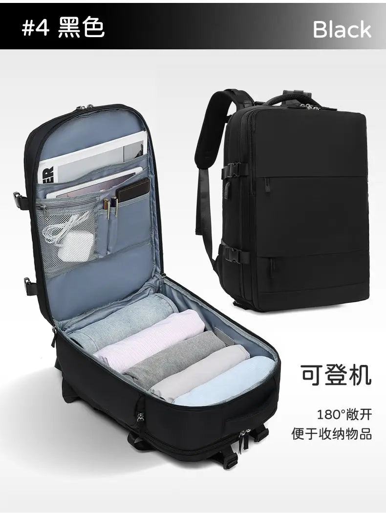 Cabin Backpack Carry-Ons, Aeroplane Travel Backpack, Laptop Backpack Multifunctional Wet and Dry Separation Bag for Men Women