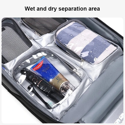 Cabin  Backpack Men 15.6 inch School Laptop Backpacks Water Repellent Travel USB Charging Anti-theft Bag Male Mochila