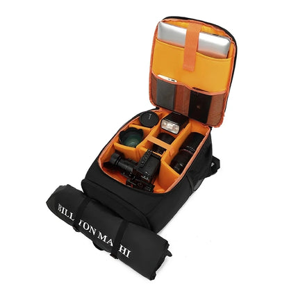Camera Backpack Outdoor Photo Bag Waterproof Large Capacity Notebook Backpack Suitable for CanonNikonSONY