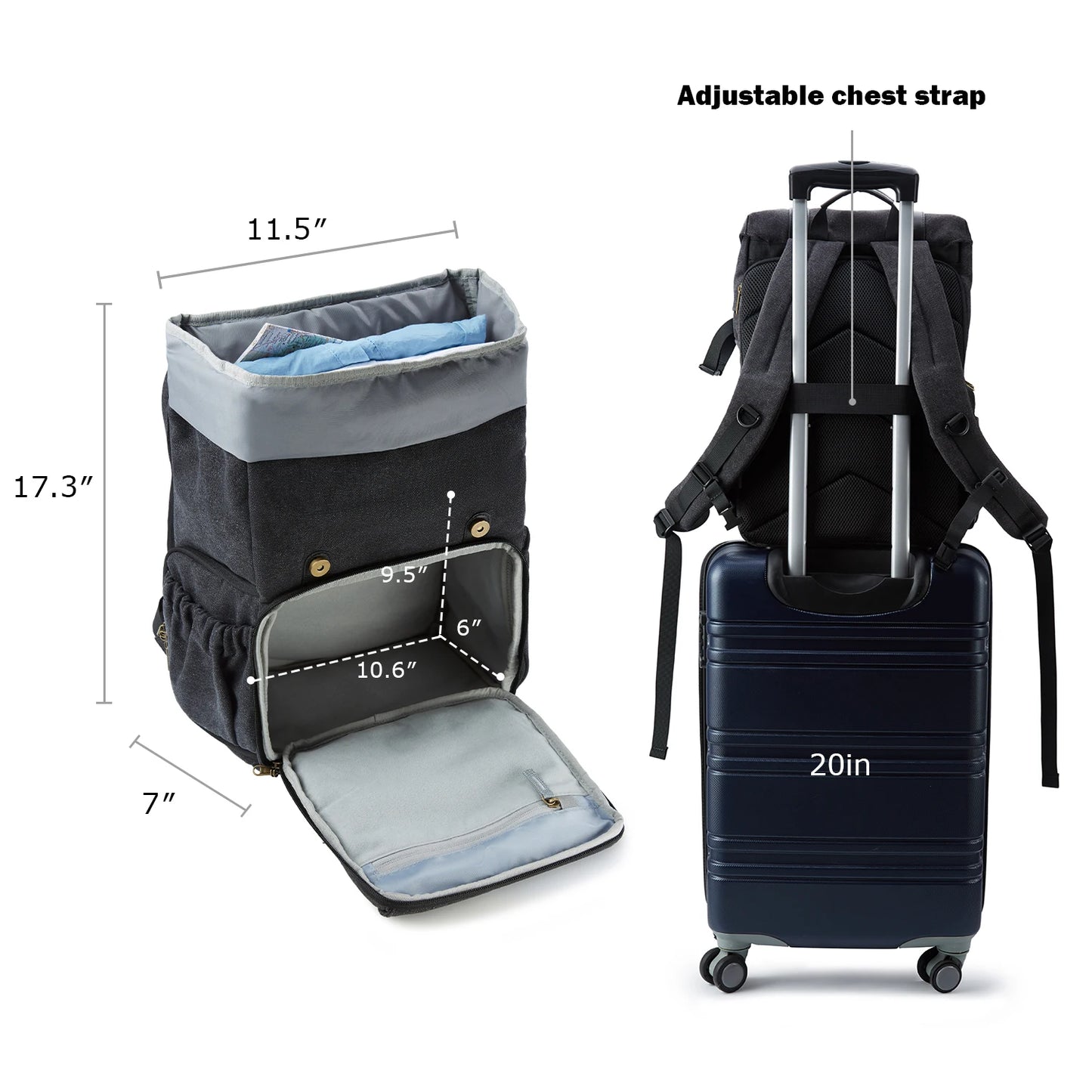 Camera Backpack for Photographers DSLR SLR Camera Backpacks BAGSMART Waterproof Backpack Fit up to 15" Laptop with Tripod Holder