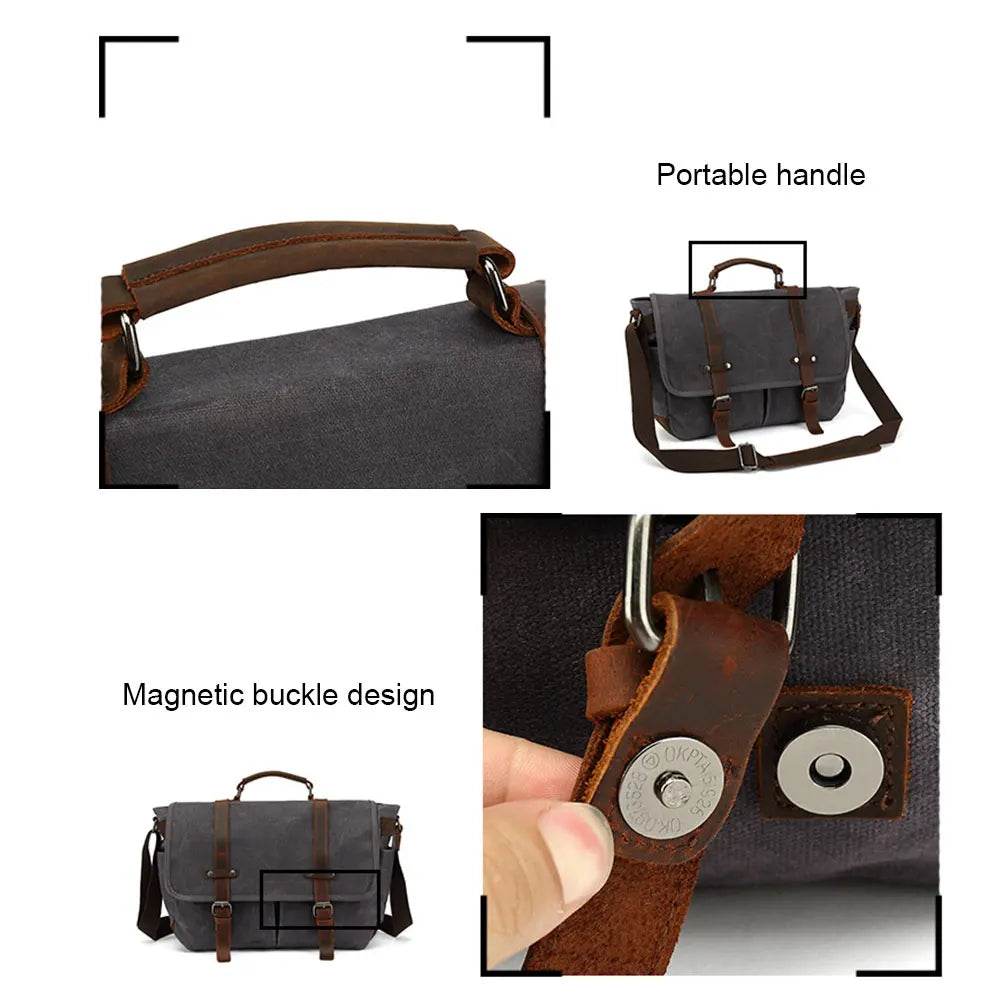 Camera Bag Carrying Case Camcorder Camping One Shoulder Handle Travel Bag Canvas Waterproof Protective Carrying Bag