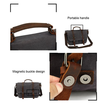 Camera Bag Carrying Case Camcorder Camping One Shoulder Handle Travel Bag Canvas Waterproof Protective Carrying Bag