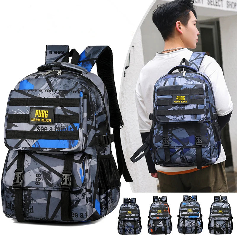 Camouflage Children School Backpack For Boys Waterproof Nylon School Bag For Teenagers Cartoon Printed Schoolbags Mochilas 2021