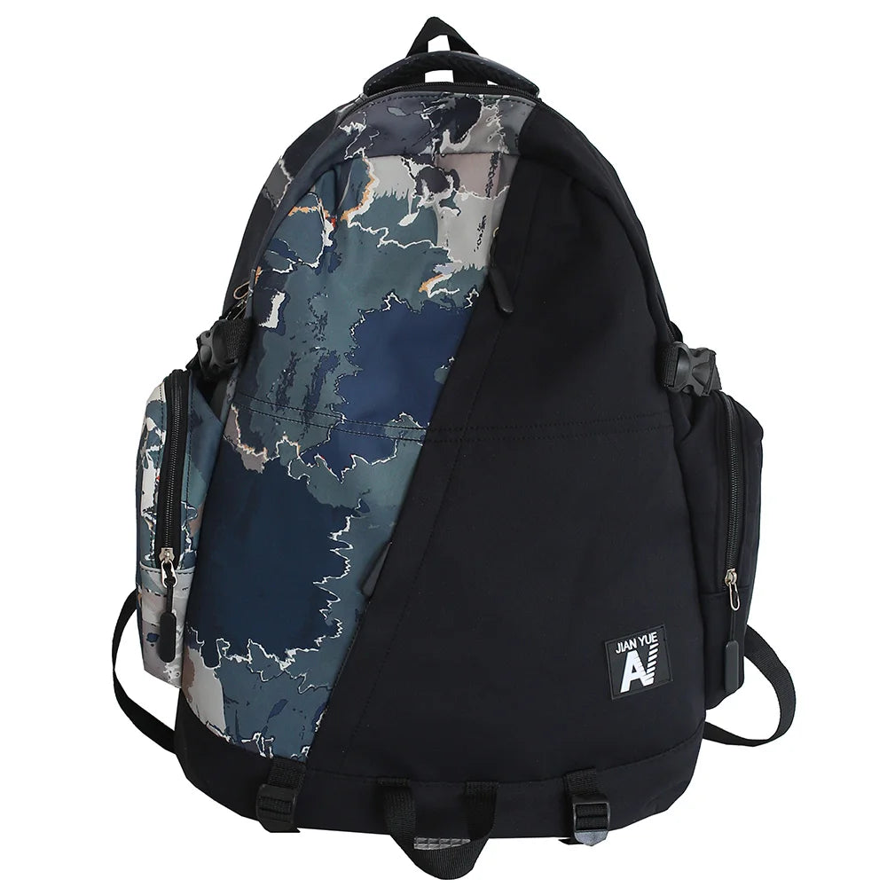 Camouflage High Capacity Men Backpack Laptop Graffiti Book Boy School Bag Male Travel Women Cool Student Backpack Female Fashion