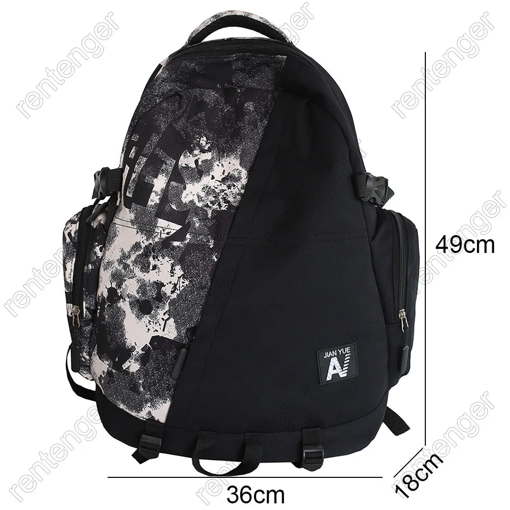 Camouflage High Capacity Men Backpack Laptop Graffiti Book Boy School Bag Male Travel Women Cool Student Backpack Female Fashion
