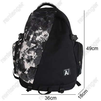 Camouflage High Capacity Men Backpack Laptop Graffiti Book Boy School Bag Male Travel Women Cool Student Backpack Female Fashion