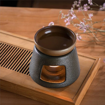 Candle Heating Base Pottery Tea Stov Japanese Ceramic Heater Stand Tea Maker Teapot Warmer Insulation Base Warmer Coffee Water