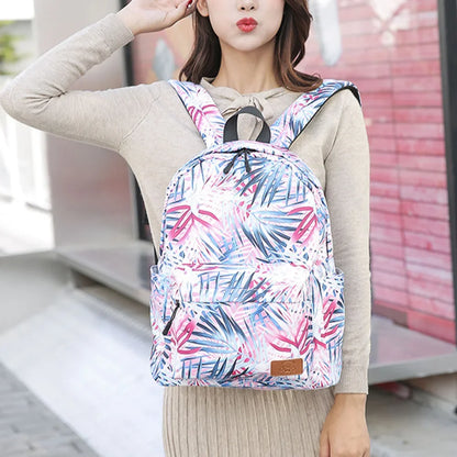 Canvas Backpack For Women Student Bag Outdoor Large Capacity Waterproof Oxford Fabric Versatile Travel Backpack