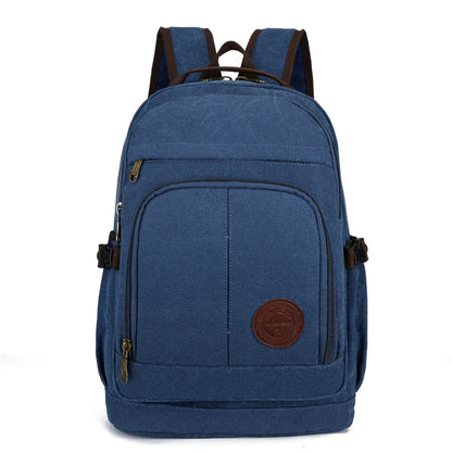 Canvas Backpack Mens Large Capacity Shoulder Bag Vintage Schoolbag Backpack 15 Laptop Daypacks Travel Bookbag