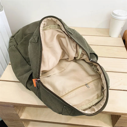 Canvas Backpacks for Women Students Casual School Bags for Girls Backpack Travel Female Bag Durable Sturdy Necessaries Femininas
