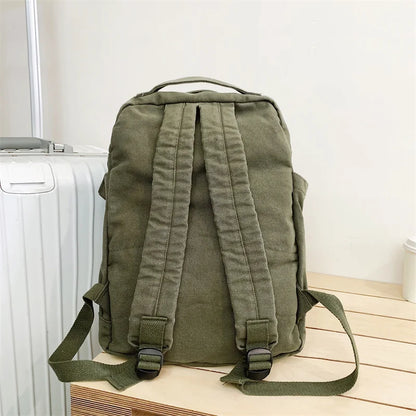 Canvas Backpacks for Women Students Casual School Bags for Girls Backpack Travel Female Bag Durable Sturdy Necessaries Femininas