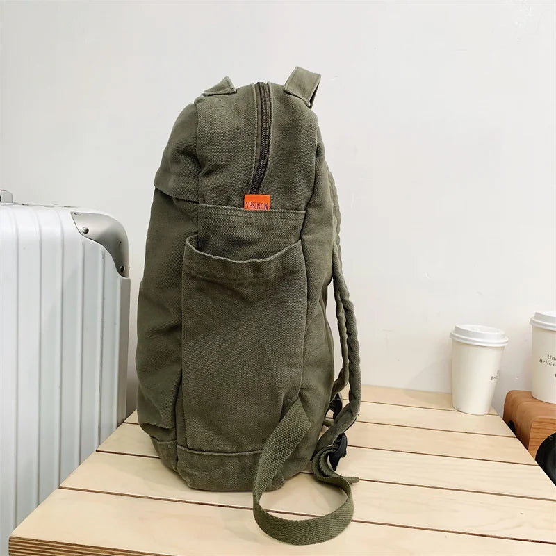 Canvas Backpacks for Women Students Casual School Bags for Girls Backpack Travel Female Bag Durable Sturdy Necessaries Femininas