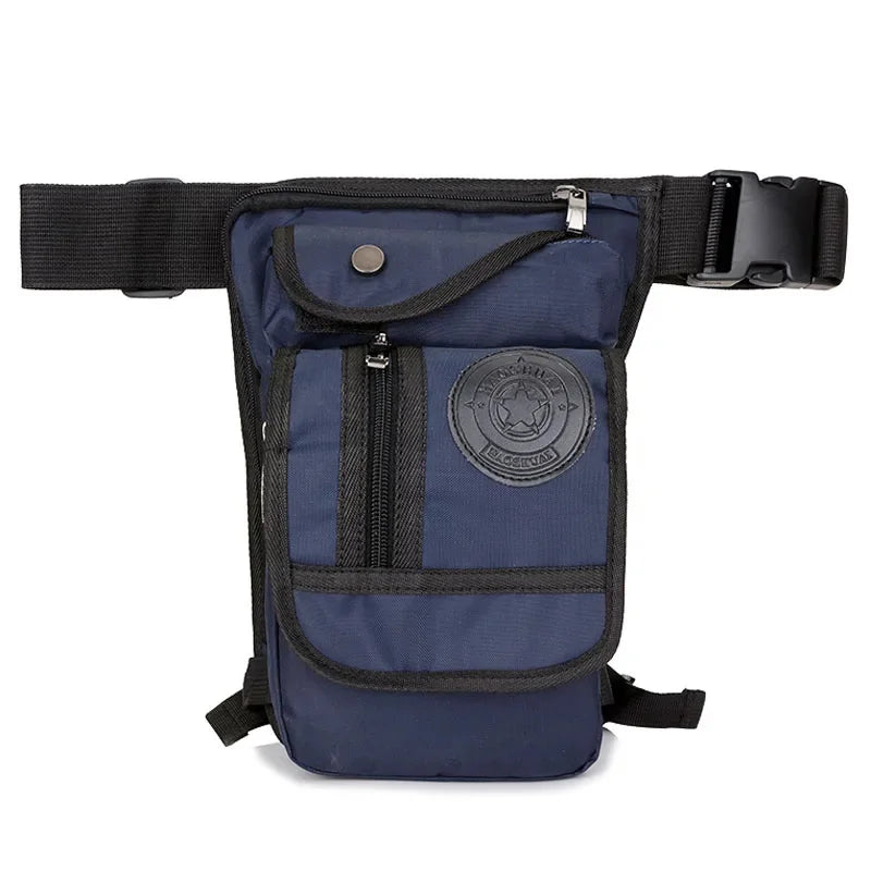 Canvas/Nylon Men Waist Pack Leg Drop Motorcycle Crossbody Messenger Shoulder Belt Bum Male Hip Purse Pouch Thigh Fanny Bags