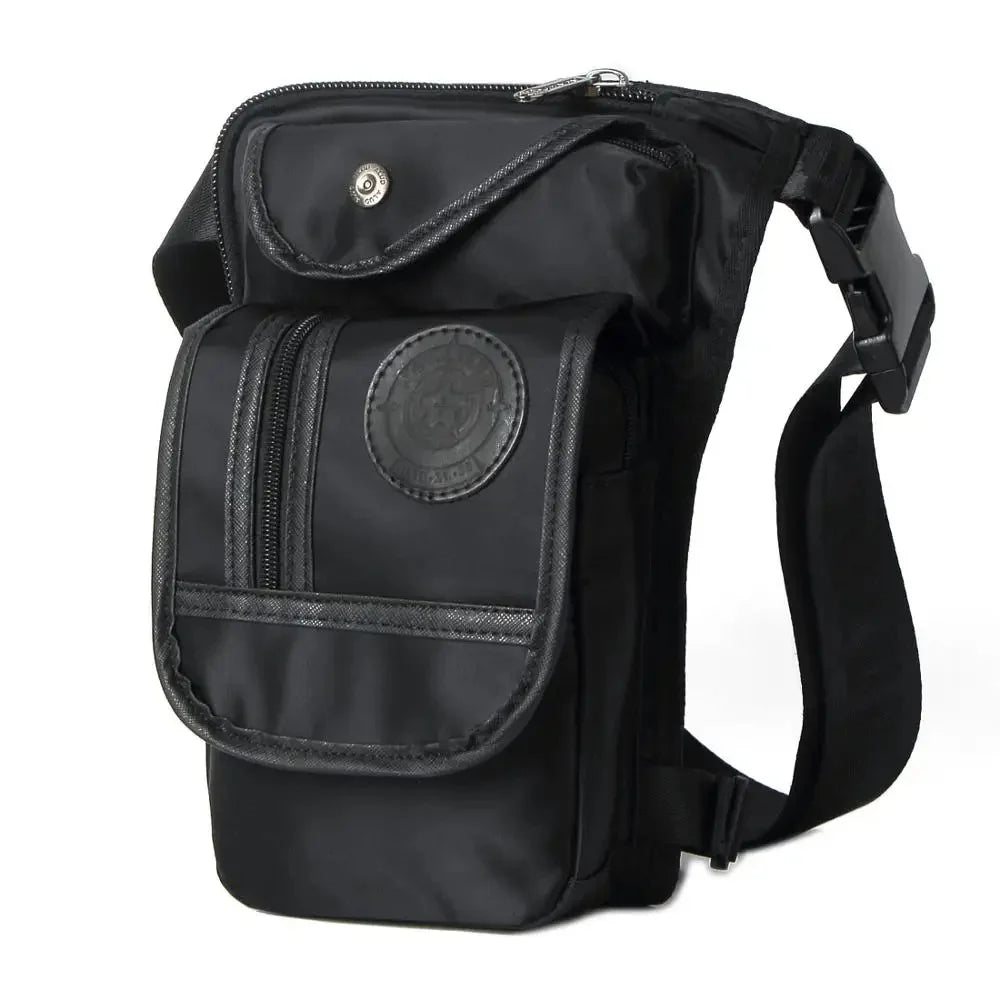 Canvas/Nylon Men Waist Pack Leg Drop Motorcycle Crossbody Messenger Shoulder Belt Bum Male Hip Purse Pouch Thigh Fanny Bags
