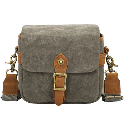 Canvas SLR Camera Bag Micro Single Messenger Bags For Sony A6000 A7R Waterproof Wear-Resistant Shoulder Photography Backpacks