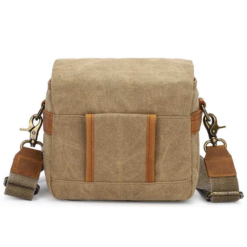 Canvas SLR Camera Bag Micro Single Messenger Bags For Sony A6000 A7R Waterproof Wear-Resistant Shoulder Photography Backpacks