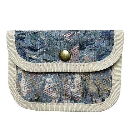 Canvas Striped Coin Purse Mini Card Wallet Cute Change Purses Women Girls Keys Earphone Case