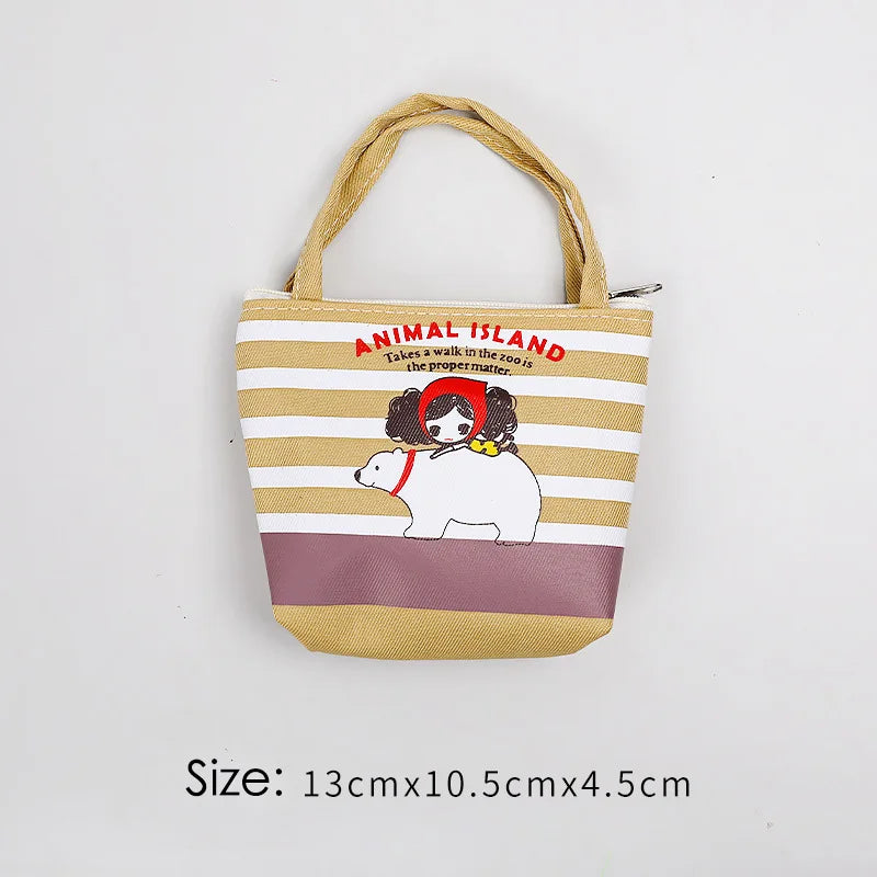 Canvas Student Bags Cartoon Little Prince Printing Sweet Women Single Shoulder Bags Ins Japanese Large Capacity Lady Handbags