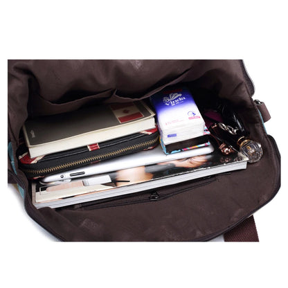 Canvas Totes Striped Womens Handbag 2022 Patchwork Rainbow Shoulder Bag Fashion Female Casual Crossbody Bag Sac A Main