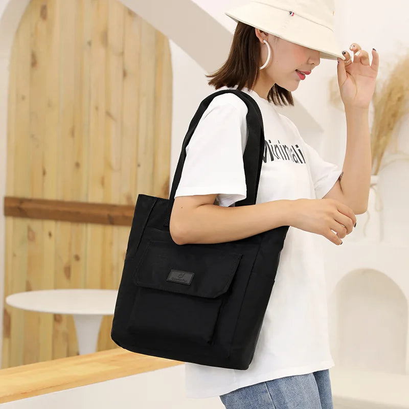 Canvas Women Tote Bags Large Capacity Fashion Female Shoulder Bag Commuting Carrying Bag Casual Designer Handbag Shopper Bag