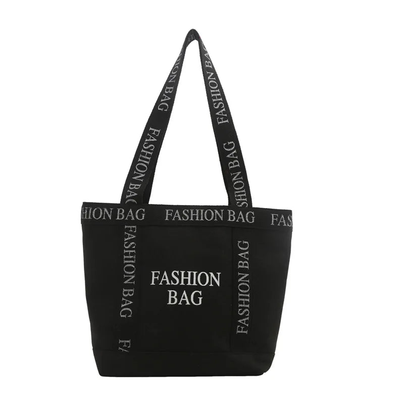 Canvas Women Tote Bags Large Capacity Fashion Female Shoulder Bag Commuting Carrying Bag Casual Designer Handbag Shopper Bag