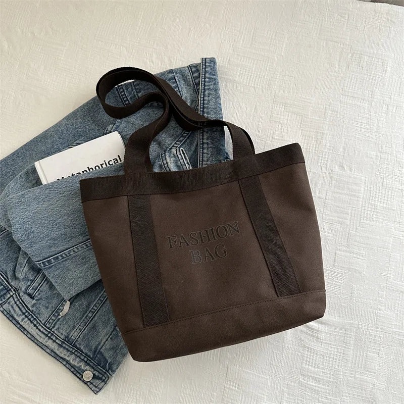 Canvas Women Tote Bags Large Capacity Fashion Female Shoulder Bag Commuting Carrying Bag Casual Designer Handbag Shopper Bag