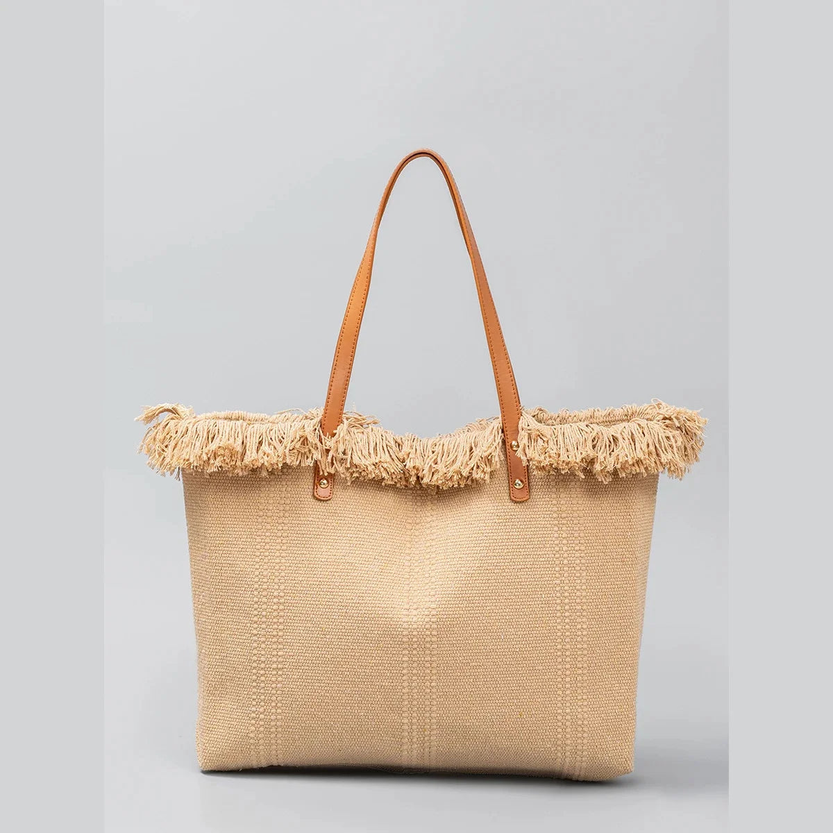 Canvas Women's Niche High-end 2024 Large Capacity Commuting Resort Style Tote Travel Shoulder Bag Handbag