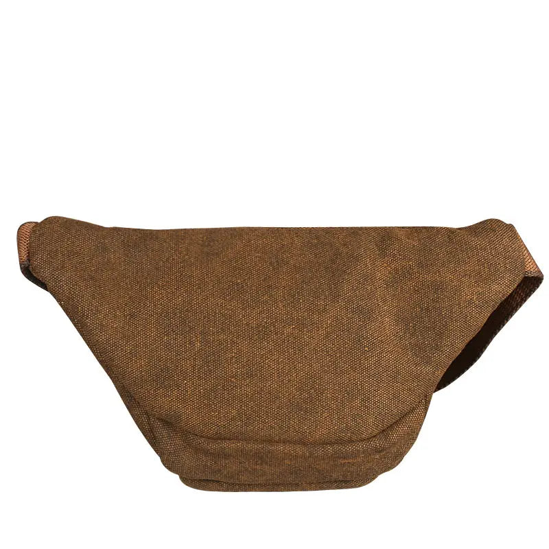 Canvas bag casual waist bag European and American retro small satchel personalized canvas bag