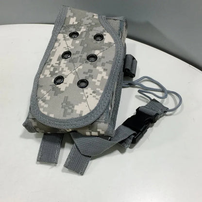 Canvas multifunctional mobile phone bag, outdoor sports tactical small bag, wear-resistant and waterproof portable handbag