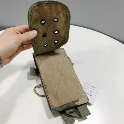 Canvas multifunctional mobile phone bag, outdoor sports tactical small bag, wear-resistant and waterproof portable handbag
