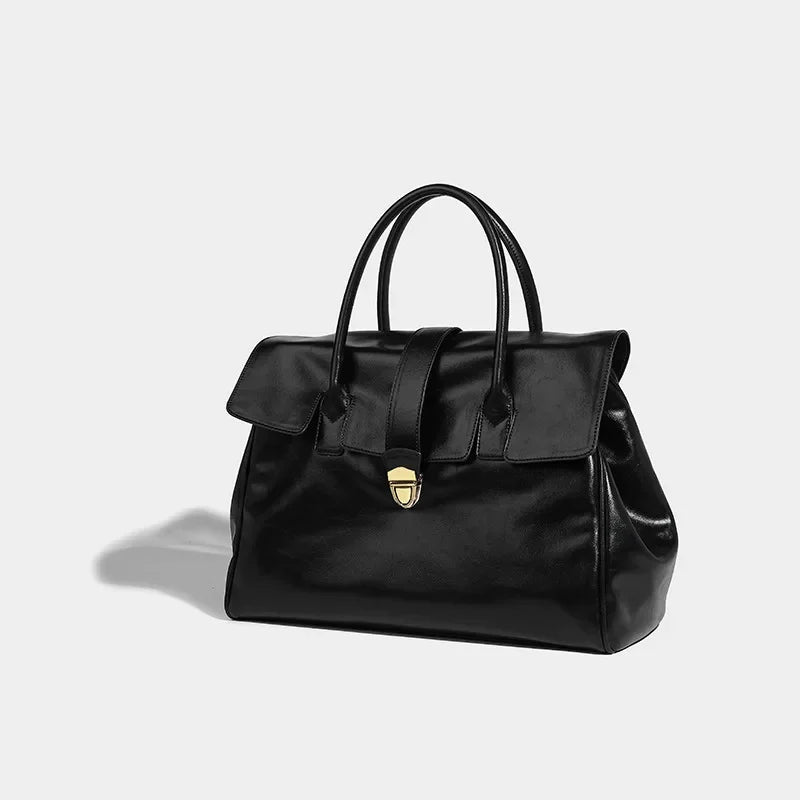 Capacity Commuter Tote Bag 2024 Casual Retro High-end Briefcase Large High-quality Women's Handbag